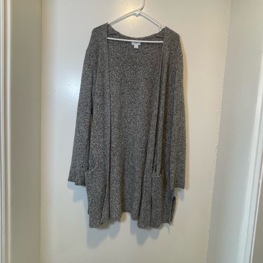 Old Navy dark gray cardigan women's size medium